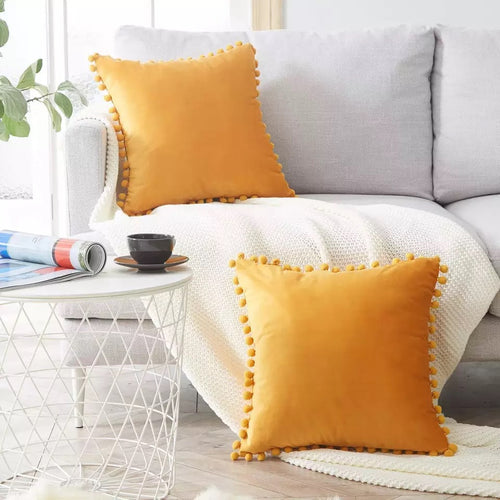 Almohada de encaje, terciopelo sólido de felpa