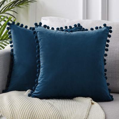 Almohada de encaje, terciopelo sólido de felpa