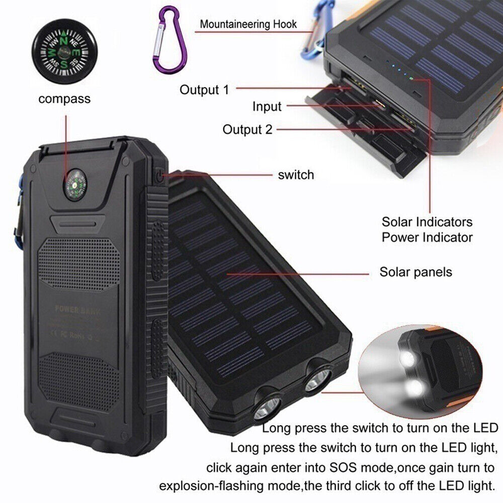 2USB Cargador de batería LED para teléfono celular