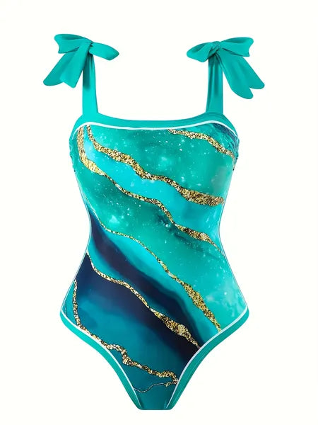 Bikini sexy con estampado de dos piezas