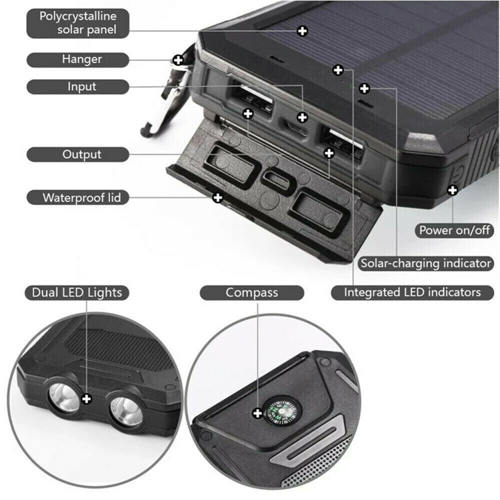 2USB Cargador de batería LED para teléfono celular