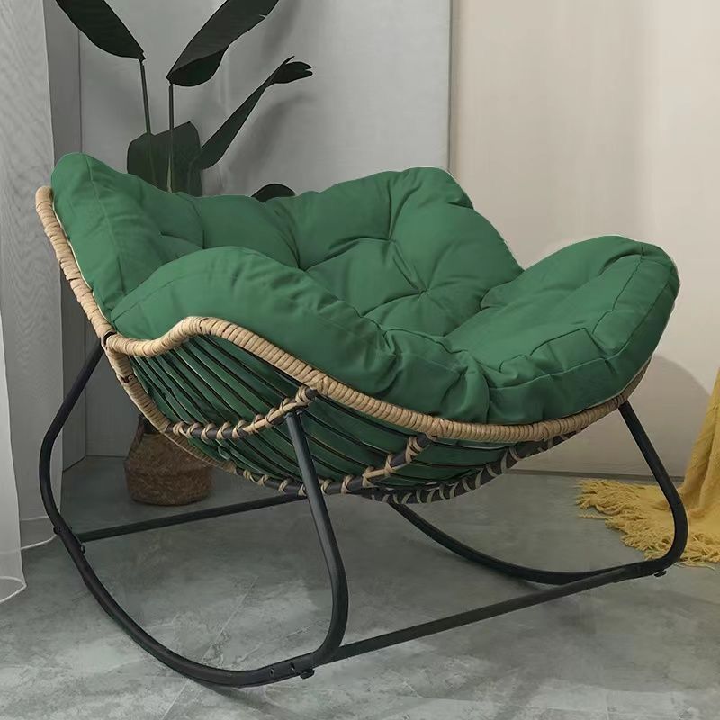 Mecedora doble de hierro reclinable