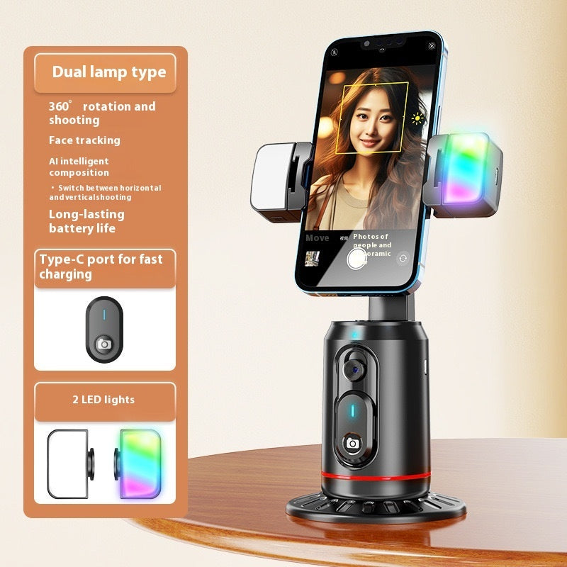 Soporte para celulares con Bluetooth, para transmisión en vivo o selfie con reconocimiento facial inteligente de IA